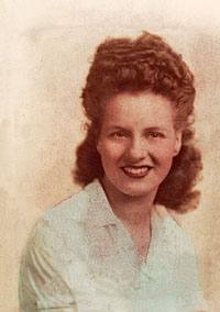 Aunt Martha about 18 years old.